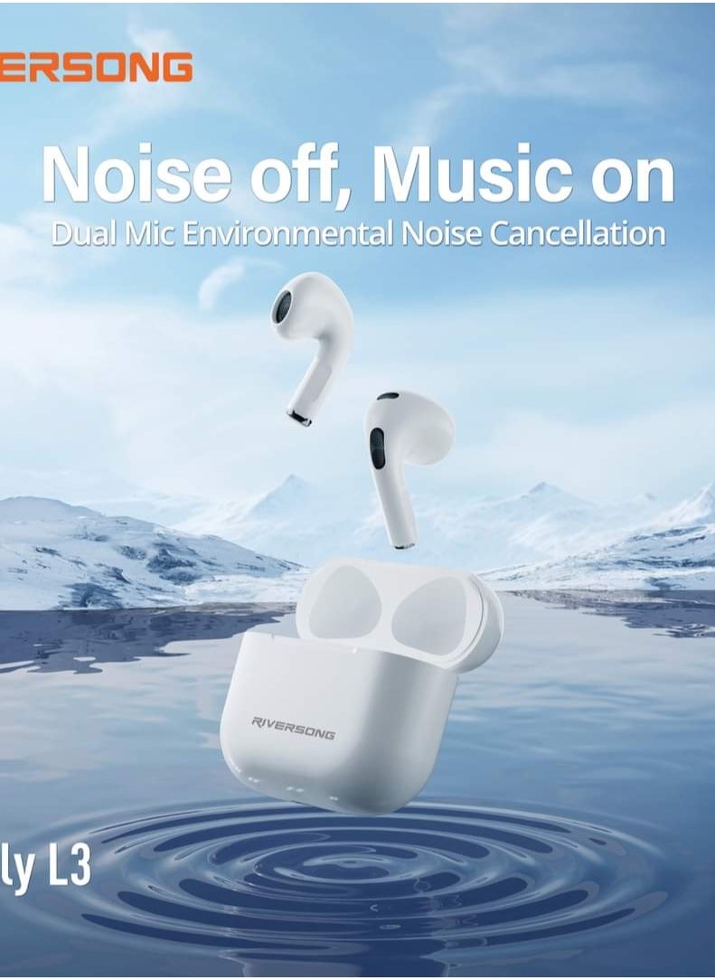 RIVERSONG - Air Fly L3 EA227 Standard Edition Wireless Earbuds White - Image 1