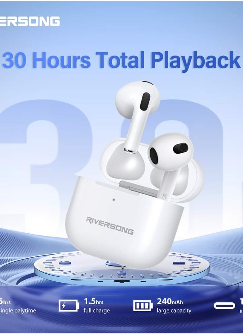 RIVERSONG - Air Fly L3 EA227 Standard Edition Wireless Earbuds White - Image 1