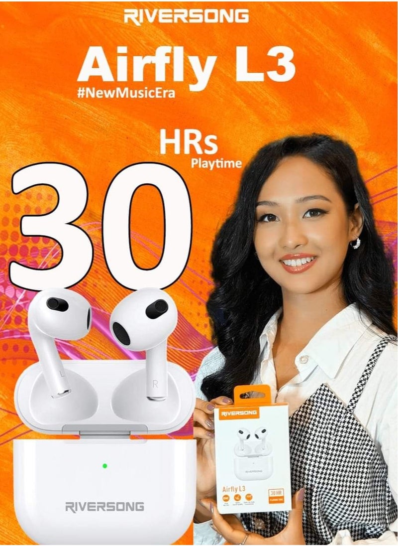 RIVERSONG - Air Fly L3 EA227 Standard Edition Wireless Earbuds White - Image 1