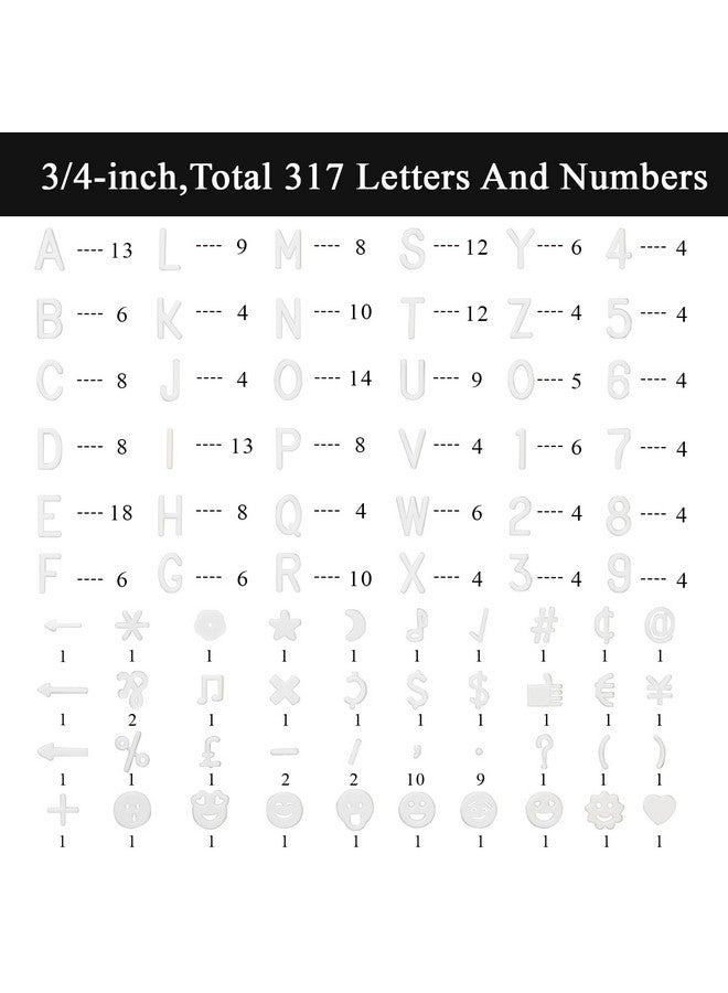 C CRYSTAL LEMON Letter Board, 317 Pre-Cut Letters Numbers & Symbols, Felt Letter Board, 10X10 Inches, Changeable Wooden Message Board Sign, Wood Frame, Wall Mount, With Display Stand (Black) - Image 3