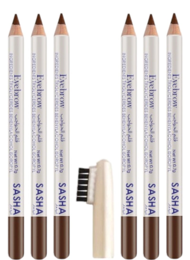 elfa Eyebrow  3 Dark Brown + 3 Light Brown - Image 3