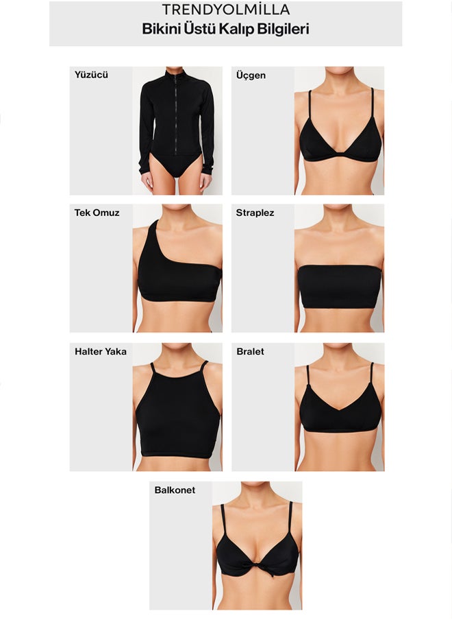 Shawl Patterned Triangle Tied Regular Bikini Set