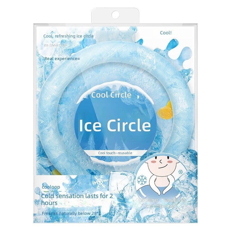 Summer Cooling Ice Ring - Portable Neck Cooler for Outdoor Sports
