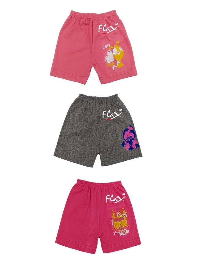 FLAX Unisex Baby & Kids Shorts (Pack of 6) (0-3 Months) Multicolour - Image 4