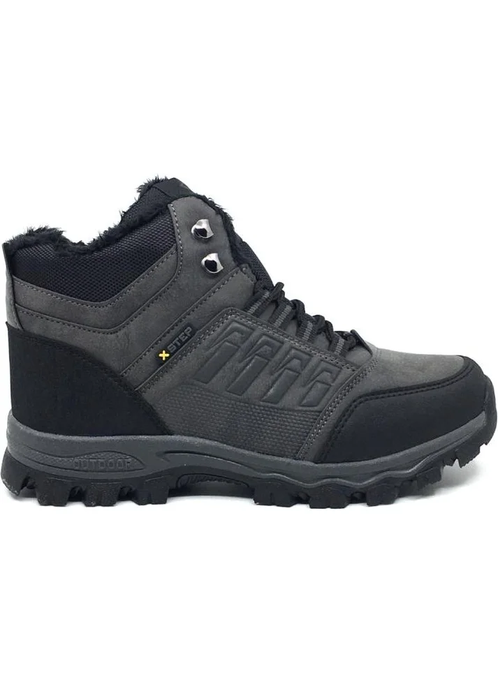 X Step Step Men's Daily Outdoor Winter Lace-up and Zippered Cold-Resistant Sports Boots Shoes 36-47