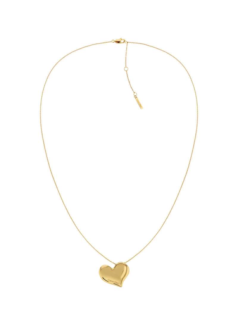 كالفن كلاين Calvin Klein Women's Gold Pendant with chain - 35000597