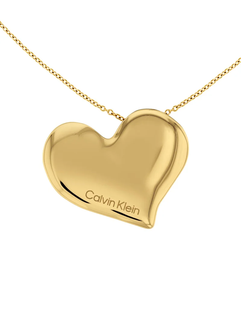 كالفن كلاين Calvin Klein Women's Gold Pendant with chain - 35000597
