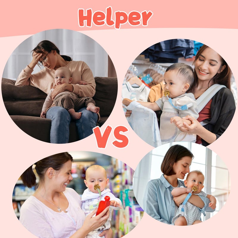 babygoal Baby Pacifier Clips, 6 Pack Pacifier Holder for Boys and Girls Fits Most Pacifiers and Binkies 6MP10 - Image 5