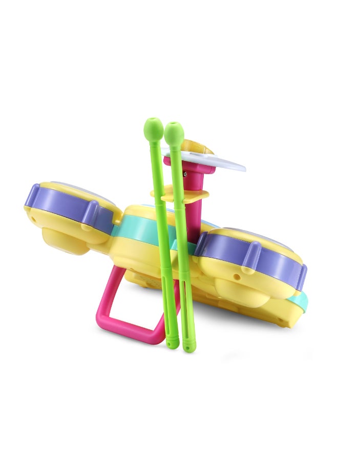 vtech Bluey Hooray Drum Set with Light-Up Pads, Music & Rhythm Games (Ages 3+) - Image 2