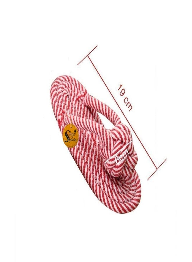 Sage Square Durable Pet Dog Chew Cotton Rope Toy (Random, Red) - Image 3
