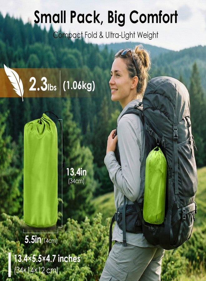 Minthouz Camping Sleeping Pad, 5 Inch Thick Inflatable Camping Pad, Foot Pump Fast Inflation, Portable Sleeping Mat for Camping Backpacking Hiking Traveling Tent - Image 2