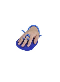 Dolphin Swim Training Hand Paddles with Adjustable Silicone Straps – Blue  - Image 3