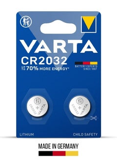 Varta CR2032 Lithium Coin Battery for Long-lasting Performance (2-Pack)