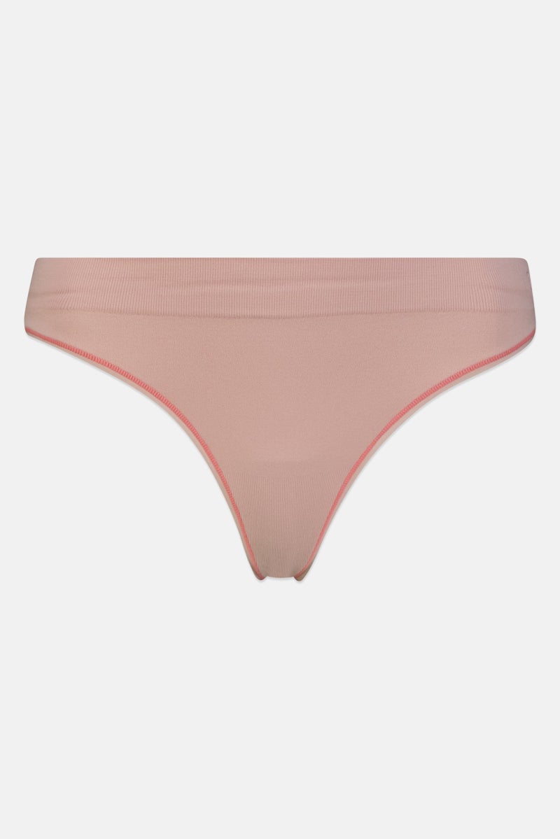 Layer 8 ثلاث قطع من السراويل الداخلية النسائية ذات القوام المنقوش، متعددة الألوان - Image 3