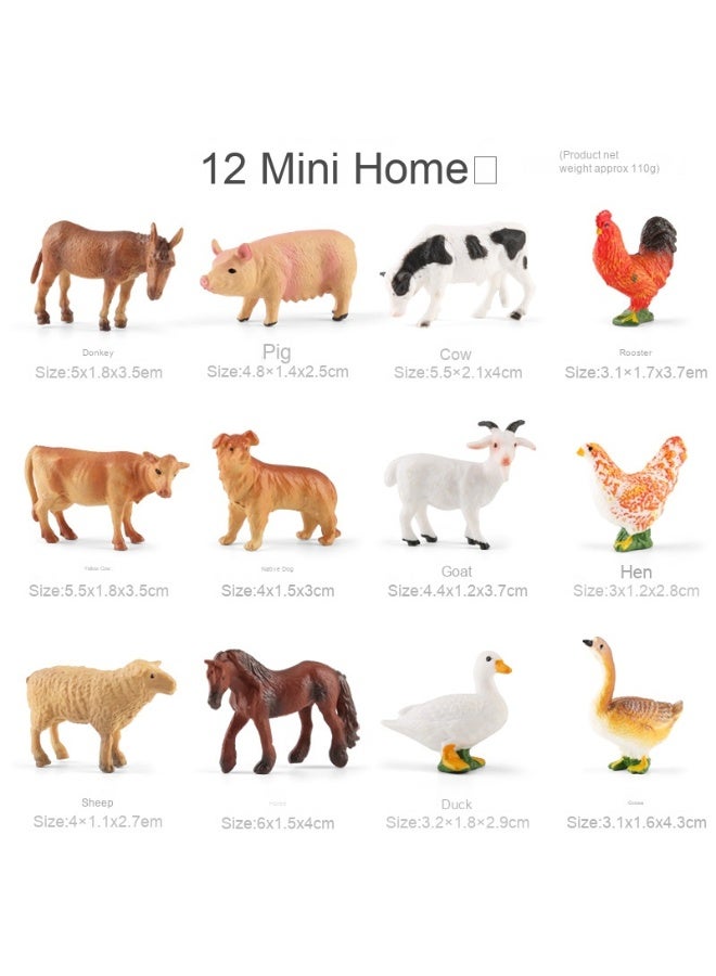 NIBEMINENT Realistic Wild Animal Model Toy Set