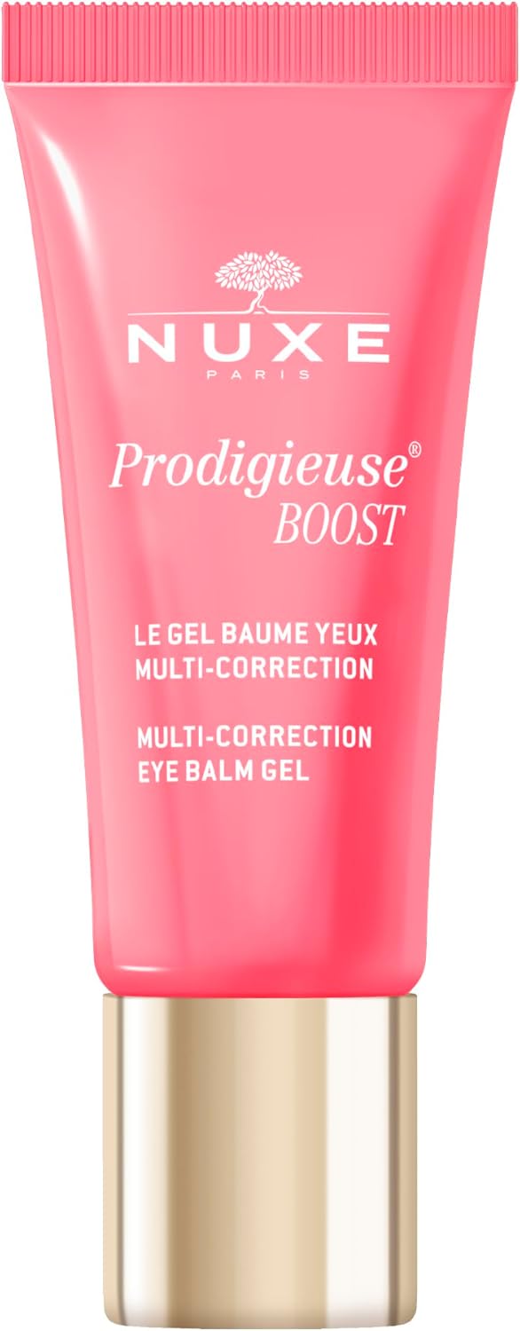 NUXE Prodigieuse Boost MultiCorrection Eye Balm Gel 15ml RadianceBoosting Eye Treatment Reduces Puffiness Dark Circles With Jasmine Extract for a Fresh WellRested Look Vegan Formula