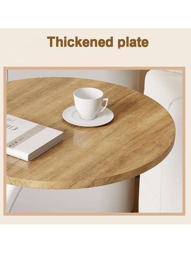 XiuWoo Metal Frame C Shape Coffee Table Side Table End Table for Sofa Bedside Living Room Bedroom Small Spaces - Image 3