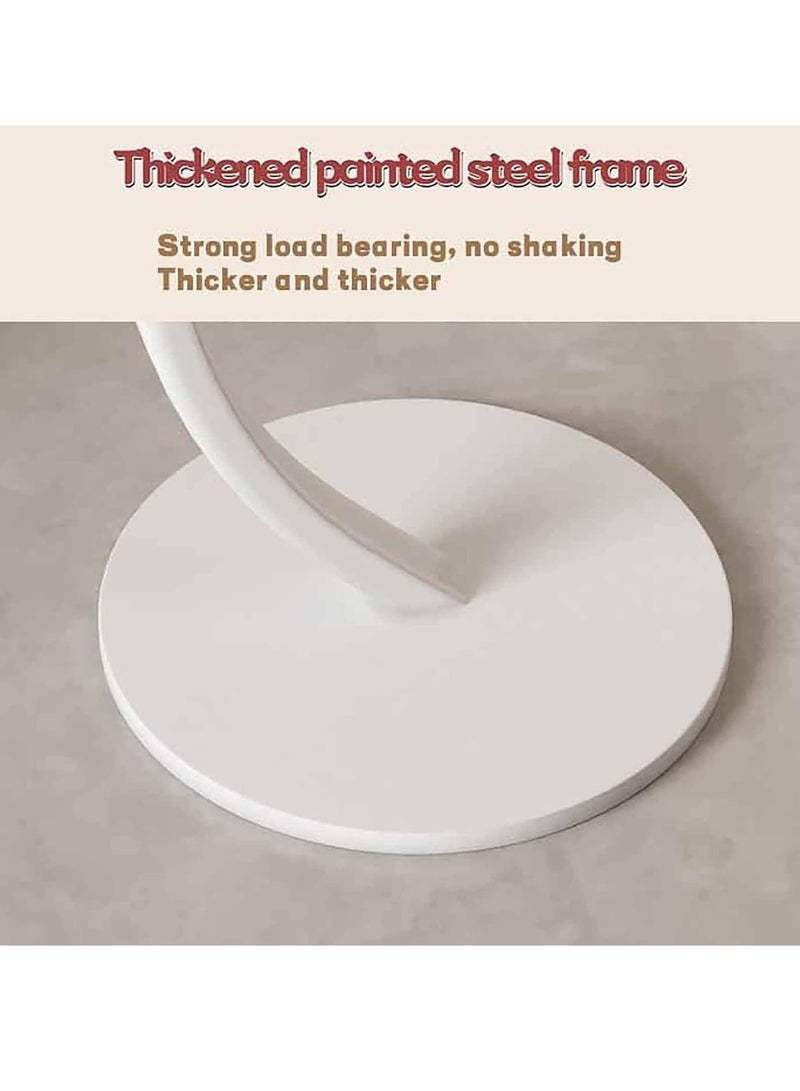 XiuWoo Metal Frame C Shape Coffee Table Side Table End Table for Sofa Bedside Living Room Bedroom Small Spaces - Image 5