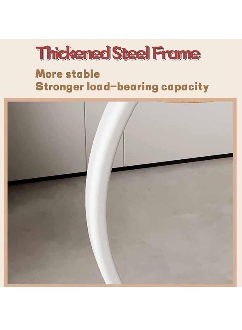 XiuWoo Metal Frame C Shape Coffee Table Side Table End Table for Sofa Bedside Living Room Bedroom Small Spaces - Image 4