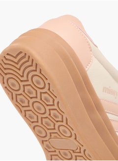 MISSY Women Missy Logo Detail Panelled Sneakers with Lace-Up Closure  - Image 5