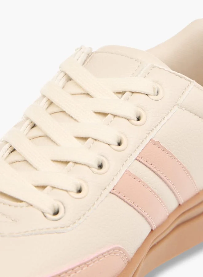 MISSY Women Missy Logo Detail Panelled Sneakers with Lace-Up Closure