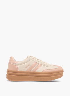MISSY Women Missy Logo Detail Panelled Sneakers with Lace-Up Closure  - Image 3