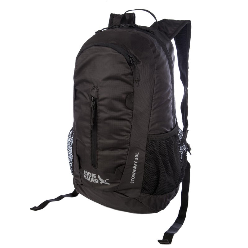 Eddie Bauer Stowaway Packable Backpack-Made from Ripstop Polyester, Onyx, 20L - Image 4