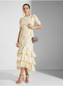 Anaya With Love Empire Waist Ruffle Skirt Midaxi Dress  - Image 1