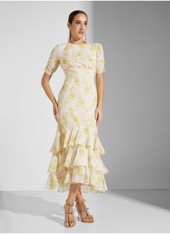 Anaya With Love Empire Waist Ruffle Skirt Midaxi Dress  - Image 4