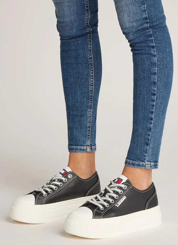 TOMMY JEANS Logo Detail Lace Up Low Top Sneakers