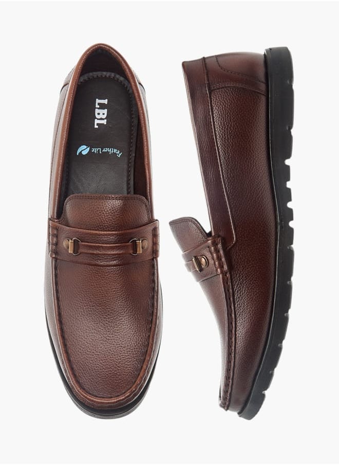 LBL by Shoexpress Men Textured Slip-On Loafers  - Image 1