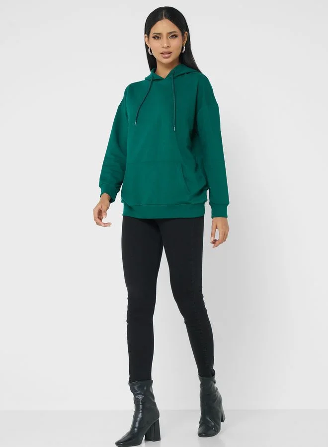 Refka by modanisa Hoodie Neck Sweatshirt