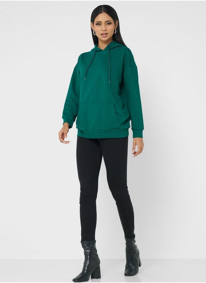 Refka by modanisa - Hoodie Neck Sweatshirt - Image 1