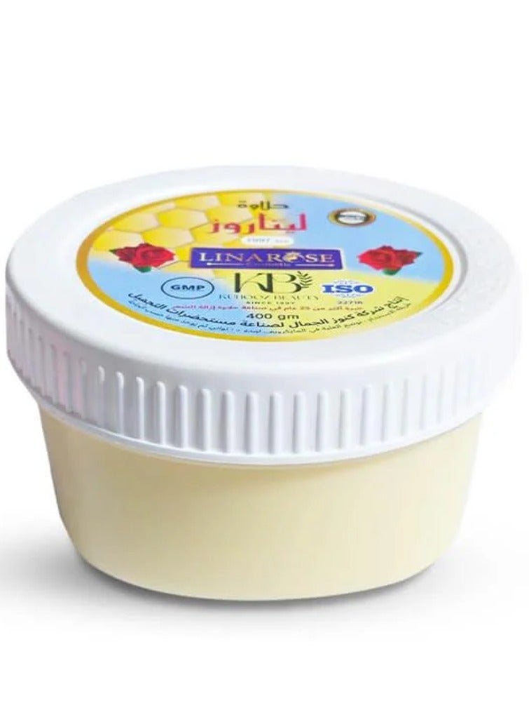 لينا روز قطعتين من حلاوة مزيل شعر للنساء ابيض - 400x2 جرام - Image 2