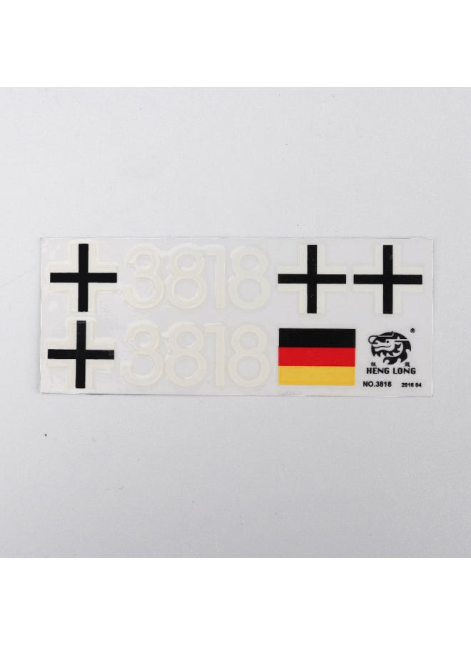Henglong Tank T90 German Tiger King Debao Self-assembled Decoration Parts Sticker Car Surface Cable Rope UV Sticker Decorative Oil Barrel-Color:3889 German Leopard 2a6-self-assembled (1 Set)  - Image 5
