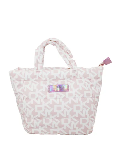 DKNY DKNY Signature Puffer Mini Tote Cosmetic Bag, Travel Make up Bag Small, Small Lightweight Cosmetic Bag Storage Bag, Small Makeup Bag, Travel Toiletry Bag