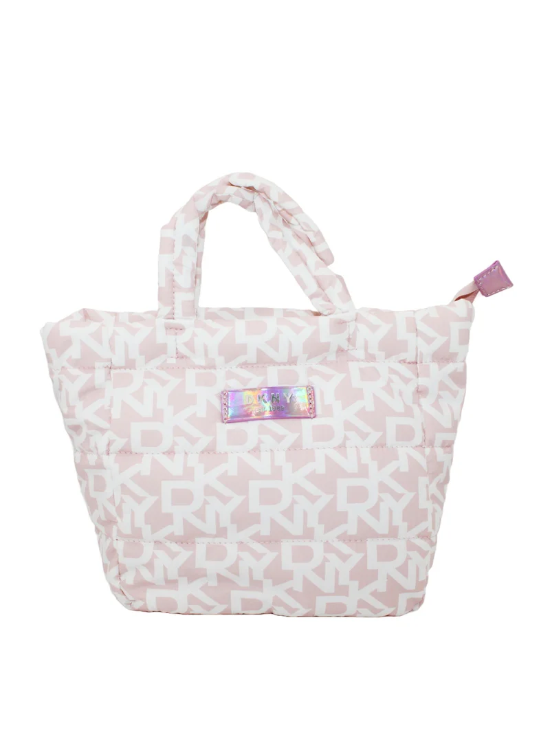 DKNY DKNY Signature Puffer Mini Tote Cosmetic Bag, Travel Make up Bag Small, Small Lightweight Cosmetic Bag Storage Bag, Small Makeup Bag, Travel Toiletry Bag