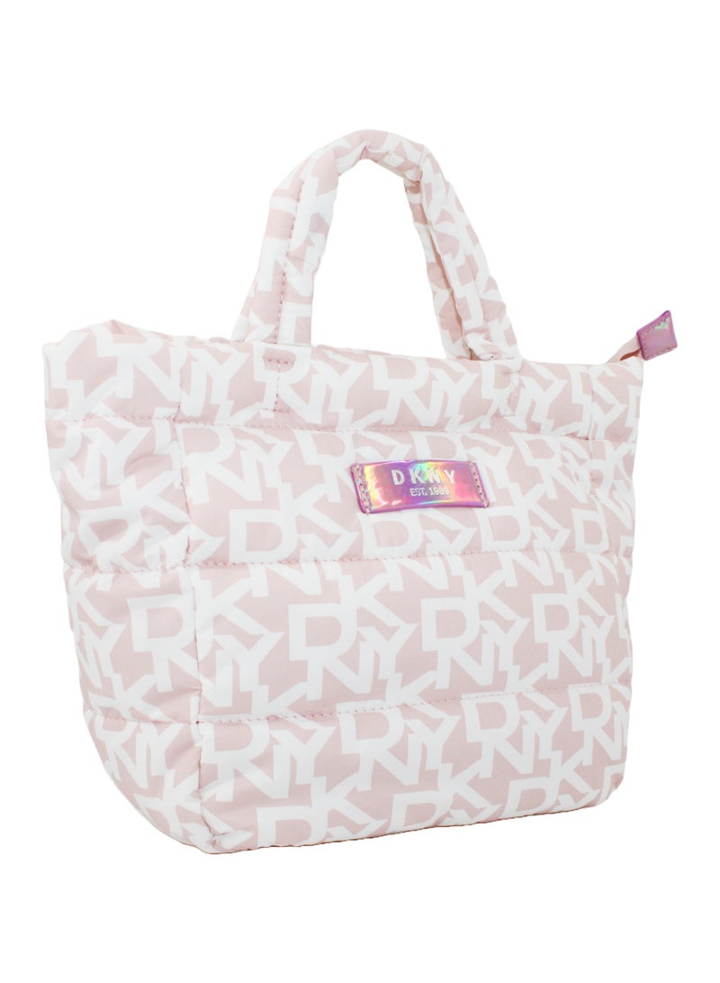 دكني حقيبة مستحضرات التجميل المنتفخة الصغيرة من دي كيه إن واي، حقيبة مكياج للسفر صغيرة، حقيبة تخزين صغيرة خفيفة الوزن لمستحضرات التجميل، حقيبة مكياج صغيرة، حقيبة أدوات الزينة للسفر - Image 4