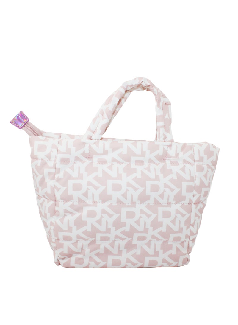 دكني حقيبة مستحضرات التجميل المنتفخة الصغيرة من دي كيه إن واي، حقيبة مكياج للسفر صغيرة، حقيبة تخزين صغيرة خفيفة الوزن لمستحضرات التجميل، حقيبة مكياج صغيرة، حقيبة أدوات الزينة للسفر - Image 5