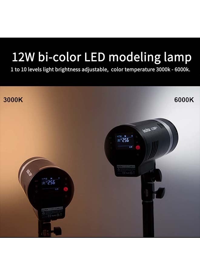 Godox Godox AD300Pro Outdoor Flash Strobe, 300W 2.4G TTL 1/8000 HSS Flash, 0.01-1.5s Recycle Time, 320 Full Power Pop, 12W Modeling Lamp Portable Monolight Strobe  - Image 3
