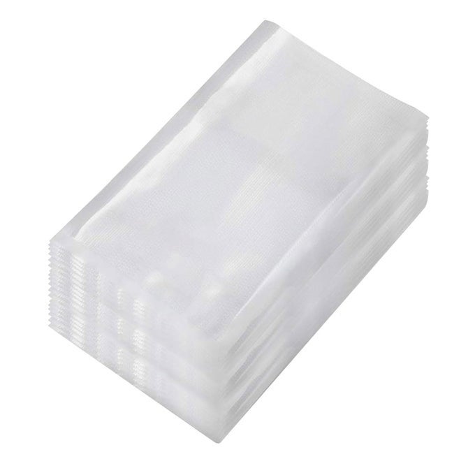 VACUUM POUCH 15CM X 20CM PACK OF 100 DOTTED EMBOSSED BPA FREE MICROWAVEABLE TRANSPARENT FOOD STORAGE VACUUM BAGS WITH 90 MICRON THICKNESS CAPACITY APPROX 300350GM
