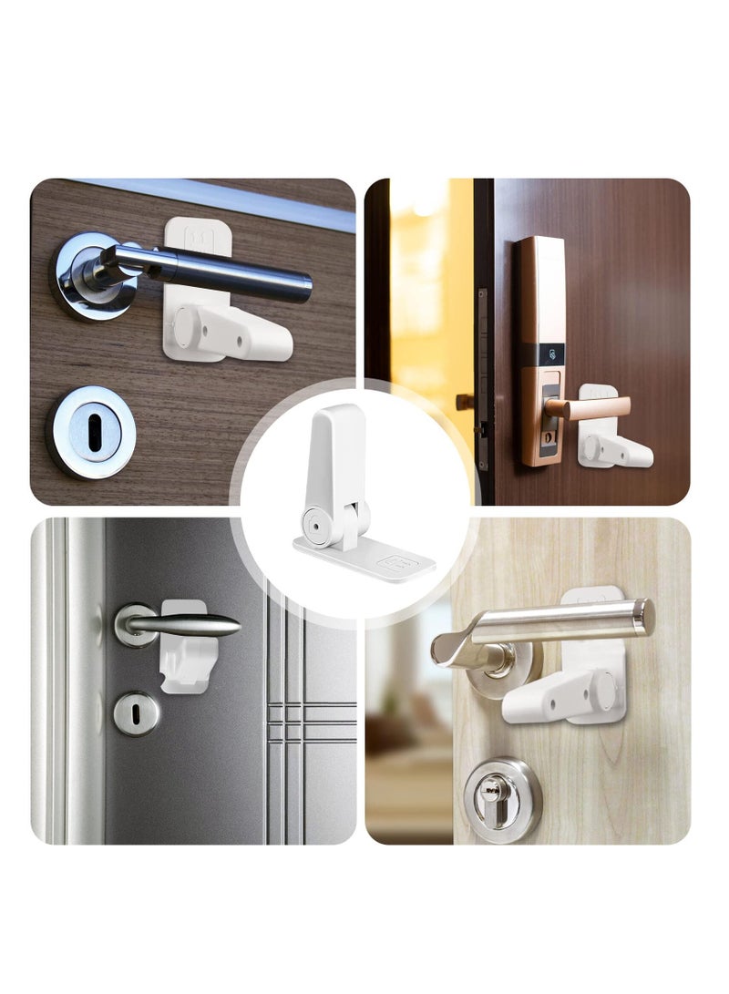 Child Safety Locks 4 Pack for Doors and Windows Easy Installation for Kids and Pets No Tools Needed White
