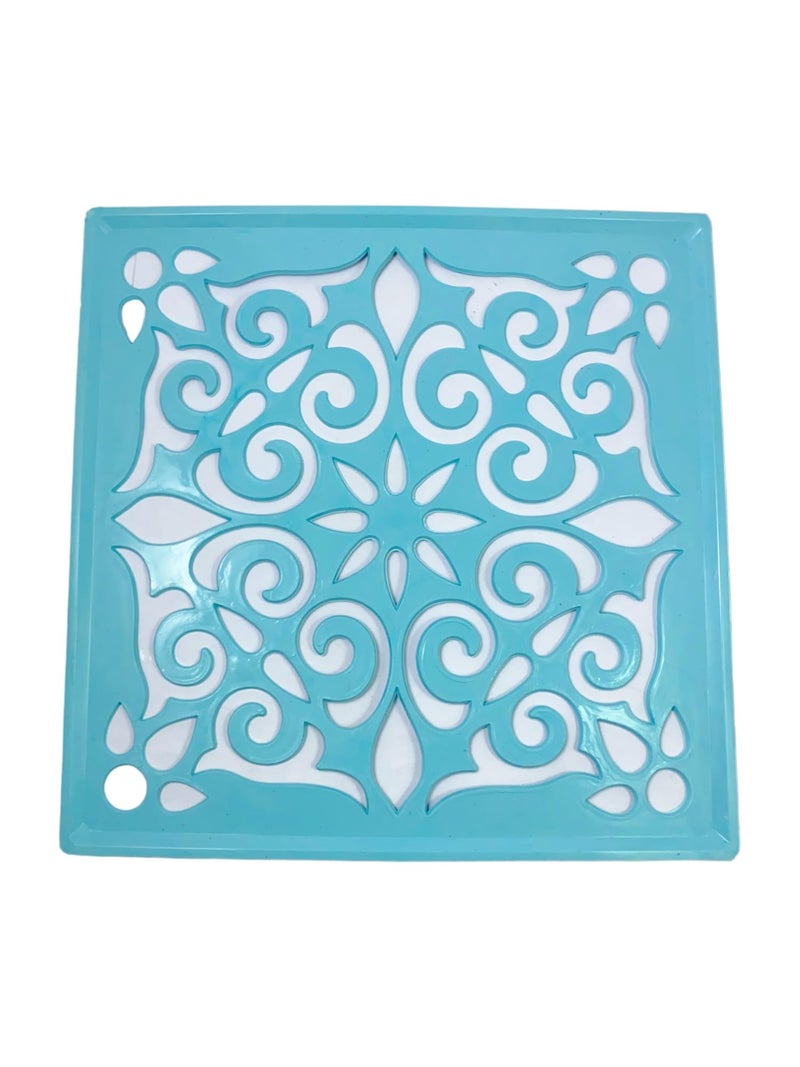 SESONBY (Set of 6) Big Size 8" Square Big Jali Rangoli Making Stencil Rangoli Stancils Tools Diwali Rangoli Rangoli Tools Pre Drawn Design Design May Vary - Image 5