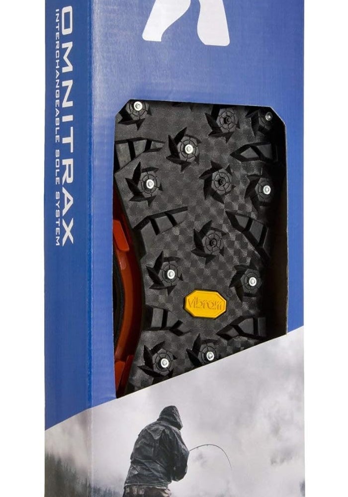 Korkers OmniTrax v3.0 Studded Vibram Idrogrip Accessory Sole, Black/Yellow, Size 11 - Image 2
