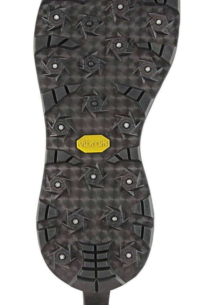Korkers OmniTrax v3.0 Studded Vibram Idrogrip Accessory Sole, Black/Yellow, Size 11 - Image 1