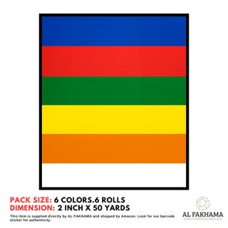 AL FAKHAMA 6 Color Packing Tape Set – 2 Inch x 50 Yards – Heavy-Duty Colored Tapes for Packing, Shipping, Labeling, Organizing & Crafts - view 2