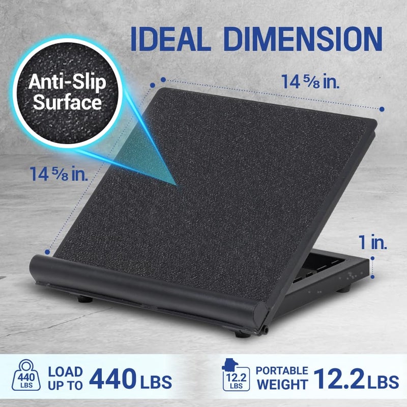 Yes4All Yes4All Professional Incline Board, Slant Board Calf Stretching, Squat Wedge and Anti-Slip Surface, Portable Side Handle - Image 2