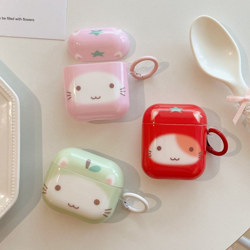 Pink Cat Print IMD Soft Case Bluetooth Earbuds Protective Cover For AirPods Pro 3 - Image 1