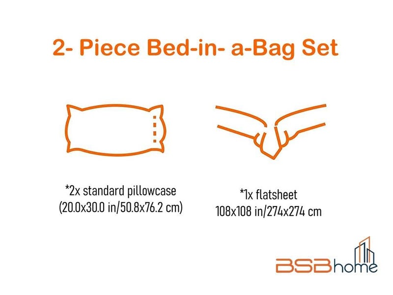 BSB أوراق سرير كينج قطن جليدي فاخرة مع 2 غطاء وسادة كينج من كينغستون | أوراق ناعمة فاخرة (مجموعة 3 قطع، 275 × 275 سم ورقة مسطحة، 50 × 75 سم أغطية وسائد، أخضر فاتح) - Image 4