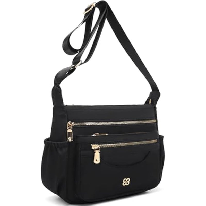 Crossbody Bag for Women Nylon Waterproof Shoulder Purse Messenger Bag Lightweight Travel Bag with Multiple Pockets - Image 1